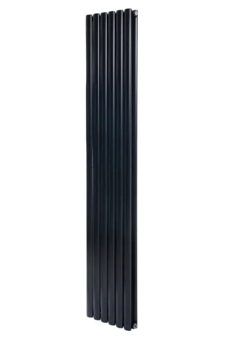 Вертикальный дизайнерский радиатор отопления ARTTIDESIGN Rimini II 6/1800/354/50 черный матовый 